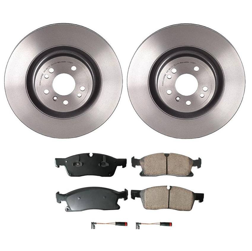 Mercedes Disc Brake Pad and Rotor Kit - Front (350mm) (Ceramic) (EURO) 1664211400 - Akebono Euro Ultra-Premium 4115222KIT